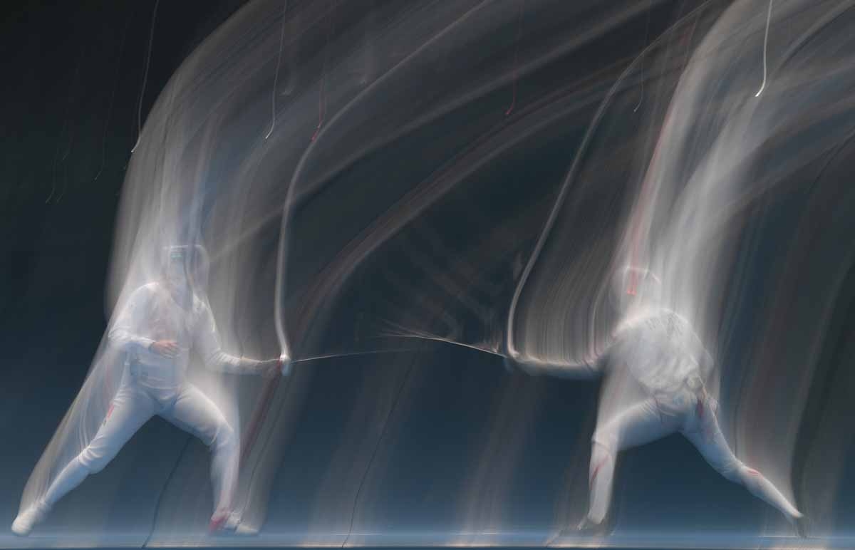 France's Gauthier Grumier (L) competes against Japan's Kazuyasu Minobe during their mens individual epee quarter-final bout as part of the fencing event of the Rio 2016 Olympic Games, on August 9, 2016, at the Carioca Arena 3, in Rio de Janeiro. France's Gauthier Grumier (L) competes against Japan's Kazuyasu Minobe during their mens individual epee quarter-final bout as part of the fencing event of the Rio 2016 Olympic Games, on August 9, 2016, at the Carioca Arena 3, in Rio de Janeiro.