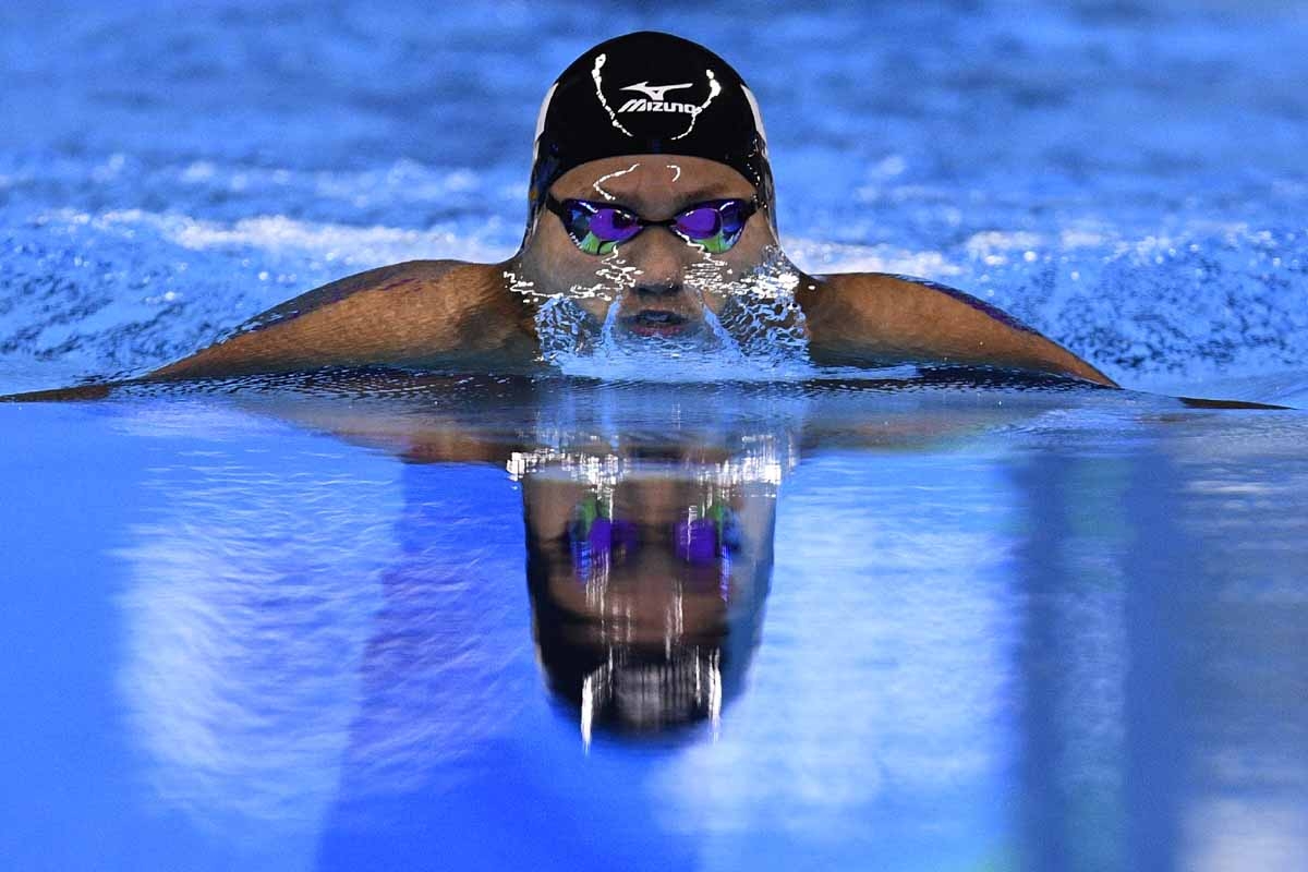 Japan's Ippei Watanabe competes in the Men's 200m Breaststroke Final during the swimming event at the Rio 2016 Olympic Games at the Olympic Aquatics Stadium in Rio de Janeiro on August 10, 2016. Japan's Ippei Watanabe competes in the Men's 200m Breaststroke Final during the swimming event at the Rio 2016 Olympic Games at the Olympic Aquatics Stadium in Rio de Janeiro on August 10, 2016.
