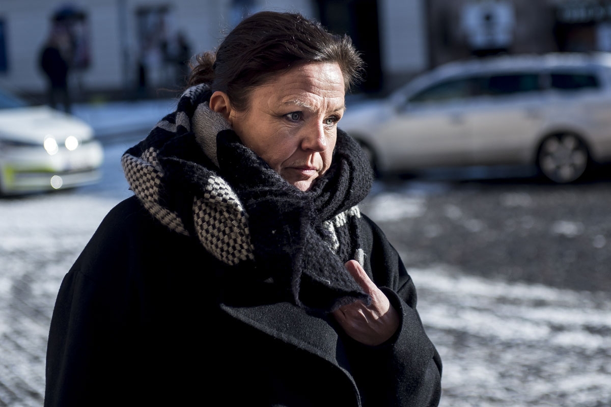 Defence attorney Betina Hald Engmark arrives at the Copenhagen City Court, on the seventh day of the trial of Danish inventor Peter Madsen, charged with murdering and dismembering Swedish journalist Kim Wall aboard his homemade submarine, in Copenhagen on