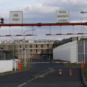 A picture shows the Fleury-Merogis prison near Paris on April 10, 2017.