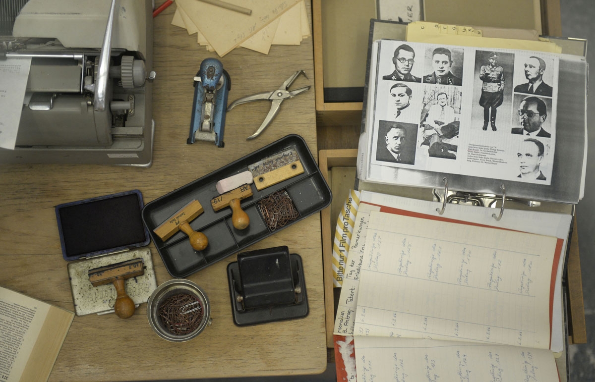 Réplique d'un ancien bureau de l'Office chargé de rechercher les anciens nazis pour les traduire en justice. Ludwigsbourg, 3 septembre 2013.