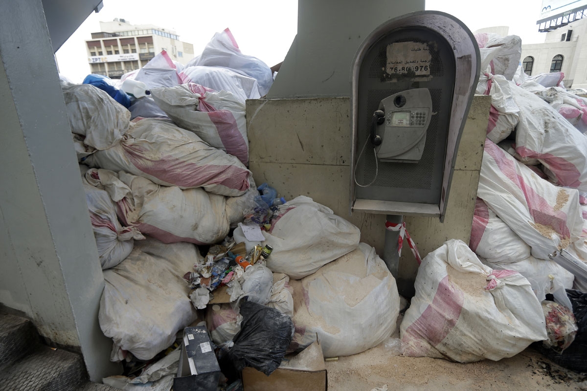 Piles of garbage are pictured along the Jdeideh highway, northeast of the Lebanese capital Beirut on September 23, 2016