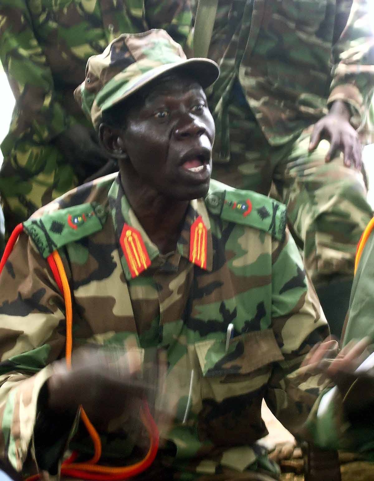Vincent Otti, number two in the Lord's Resistance Army (LRA), addresses journalists at Ri-Kwangba, 20, September 2006, on southern Sudan's border with the Democratic Republic of Congo Vincent Otti, number two in the Lord's Resistance Army (LRA), addresses journalists at Ri-Kwangba, 20, September 2006, on southern Sudan's border with the Democratic Republic of Congo