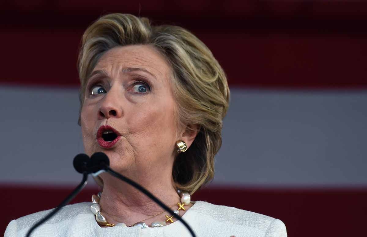 US Democratic presidential nominee Hillary Clinton speaks during a campaign rally at the Pasco-Hernando State College in Dade City, Florida, on November 1, 2016. US Democratic presidential nominee Hillary Clinton speaks during a campaign rally at the Pasco-Hernando State College in Dade City, Florida, on November 1, 2016.
