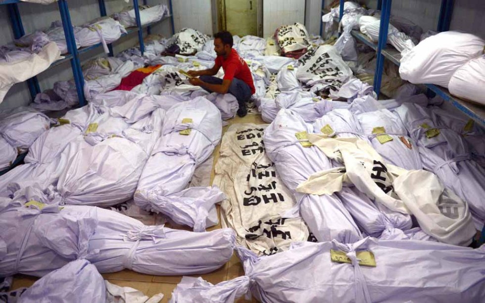 A Karachi mortuary overwhelmed with bodies on June 22, 2015 A Karachi mortuary overwhelmed with bodies on June 22, 2015