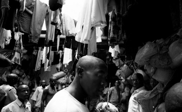 This file photo taken November 21, 2001, in Kibuye shows Rwandan inmates crowding the main yard at the local prison. This file photo taken November 21, 2001, in Kibuye shows Rwandan inmates crowding the main yard at the local prison.