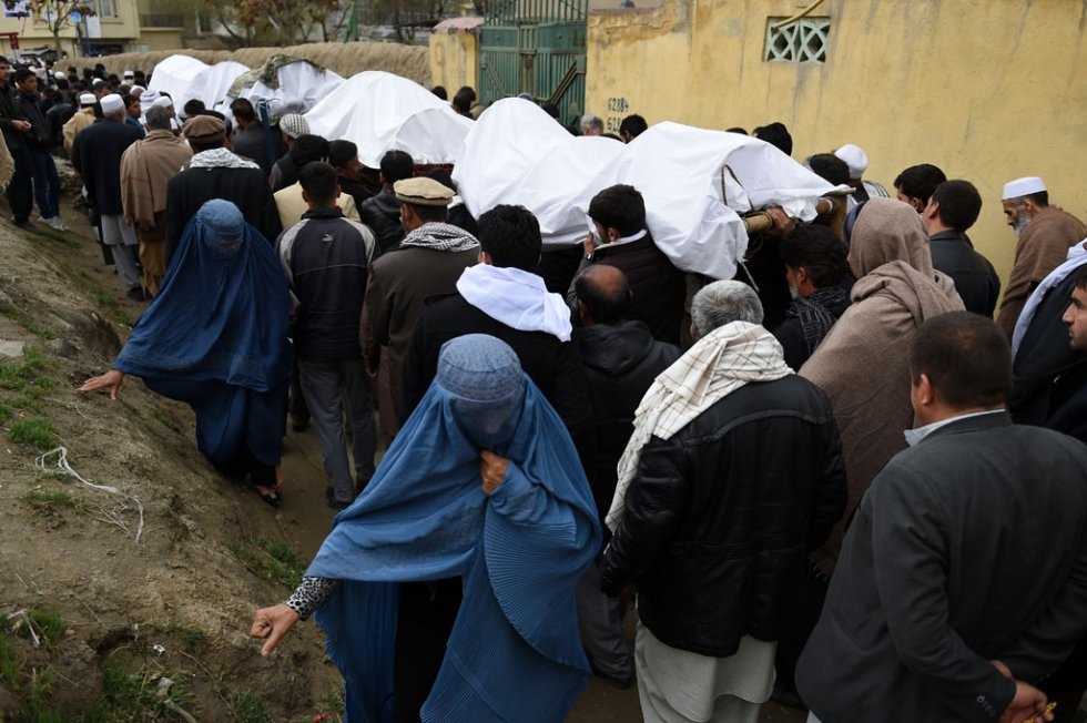 The funeral procession. The funeral procession.