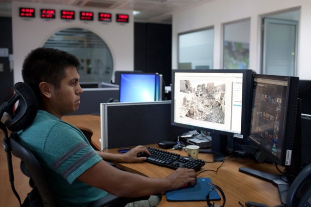 Andrew Caballero Reynolds at work at the AFP photo desk for Middle East and North Africa in Nicosia Andrew Caballero Reynolds at work at the AFP photo desk for Middle East and North Africa in Nicosia