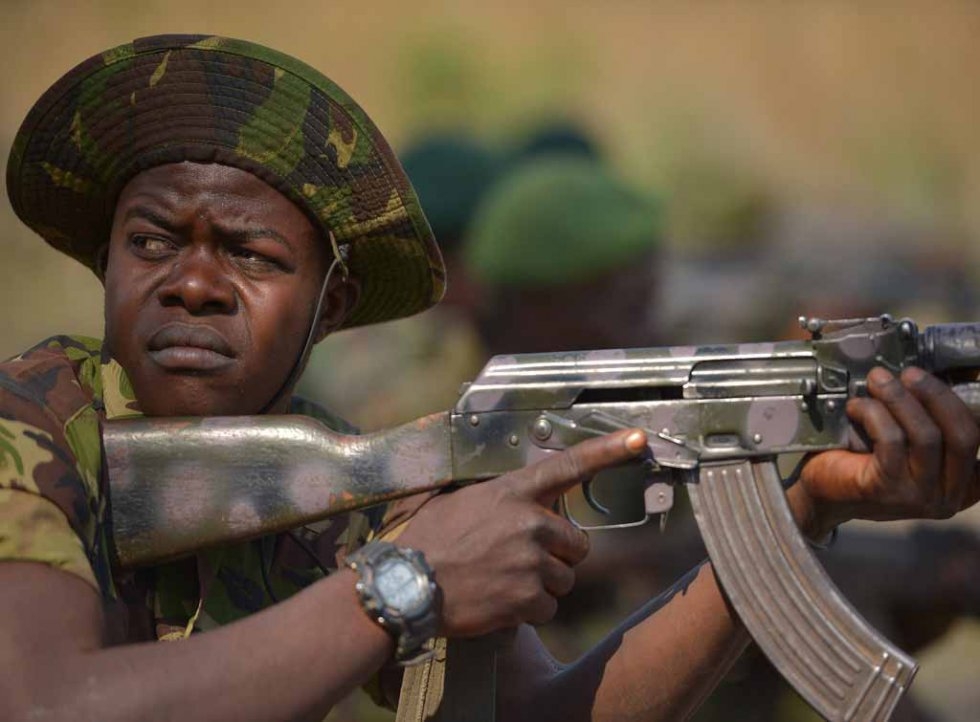 A scout participated in target practice. (AFP/Tony Karumba) A scout participated in target practice. (AFP/Tony Karumba)