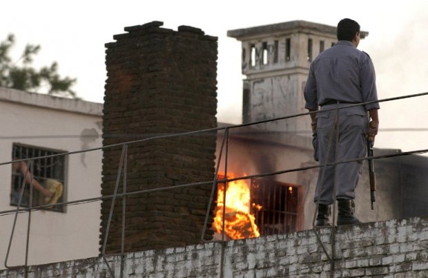 A prison riot in Santiago del Estero, Argentina, in November 2007. In May 2014, Chequeado.com rated as "misleading" a claim by Argentine Senate Majority Leader Miguel Angel Pichetto that foreigners accounted for a fifth of the jailed population in the cou A prison riot in Santiago del Estero, Argentina, in November 2007. In May 2014, Chequeado.com rated as "misleading" a claim by Argentine Senate Majority Leader Miguel Angel Pichetto that foreigners accounted for a fifth of the jailed population in the cou