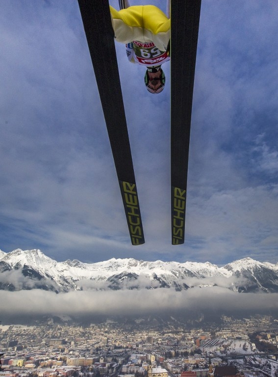Slovenia's Robert Kranjec training for the Four Hills tournament on January 3, 2015 Slovenia's Robert Kranjec training for the Four Hills tournament on January 3, 2015