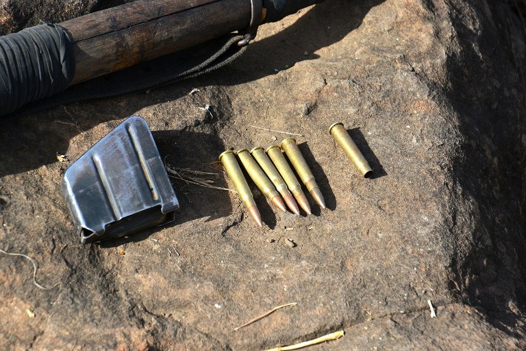 Cartridges recovered from suspected poachers in Kenya's Lake Nakuru National Park in March 2015 Cartridges recovered from suspected poachers in Kenya's Lake Nakuru National Park in March 2015