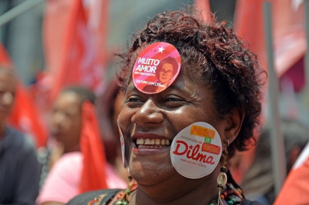 Supporters of Rousseff attend a campaign rally in Sao Paulo on October 24, 2014 Supporters of Rousseff attend a campaign rally in Sao Paulo on October 24, 2014