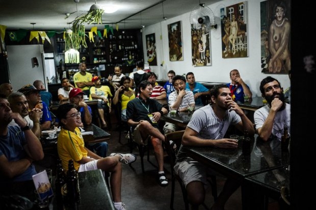 In a bar in Brasilia, May 2014. In a bar in Brasilia, May 2014.