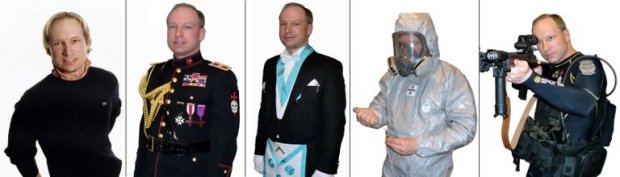 A combination of images grabbed on Facebook (at R) and on YouTube (the four others) shows Anders Behring Breivik (AFP Photo / Facebook / Youtube) A combination of images grabbed on Facebook (at R) and on YouTube (the four others) shows Anders Behring Breivik (AFP Photo / Facebook / Youtube)