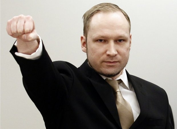 Breivik at the opening of his trial, April 16, 2012 Breivik at the opening of his trial, April 16, 2012