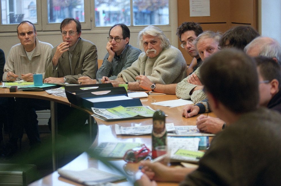 An editorial meeting at Charlie Hebdo in 2001 (AFP / François Guillot) An editorial meeting at Charlie Hebdo in 2001 (AFP / François Guillot)