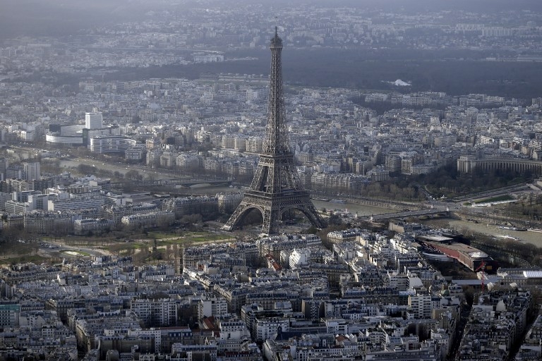 Aerial view of Paris on January 11, 2015 Aerial view of Paris on January 11, 2015
