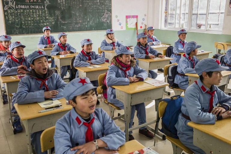 In class at the Beichuan Red Army primary school on January 21, 2015 In class at the Beichuan Red Army primary school on January 21, 2015