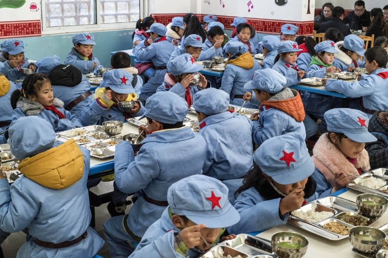 Lunchtime at the Beichuan Red Army school on January 21, 2015 Lunchtime at the Beichuan Red Army school on January 21, 2015