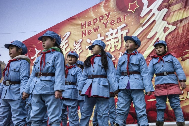Children singing at the Beichuan Red Army school on January 21, 2015 Children singing at the Beichuan Red Army school on January 21, 2015