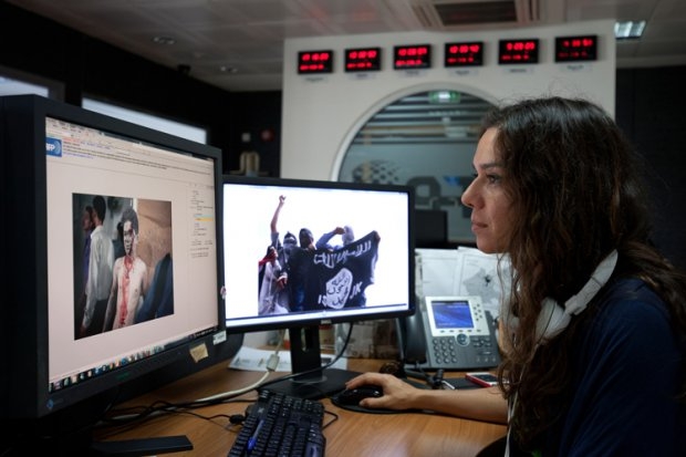An editor at work at AFP's Middle East and North Africa photo desk in Nicosia An editor at work at AFP's Middle East and North Africa photo desk in Nicosia