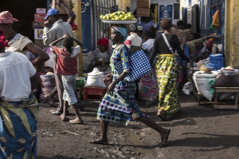 A street vendor in Goma on March 26, 2015 A street vendor in Goma on March 26, 2015