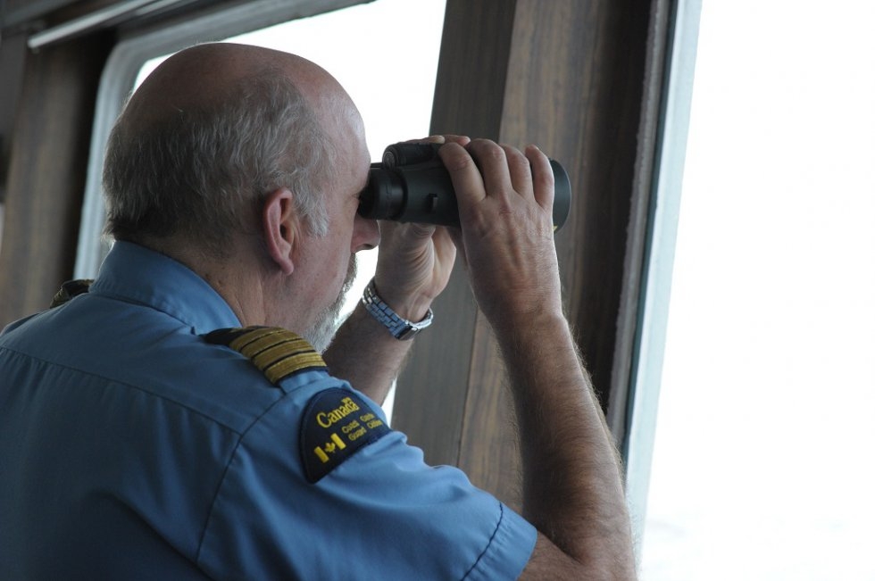 The captain of the Amundsen, Alain Lacerte The captain of the Amundsen, Alain Lacerte