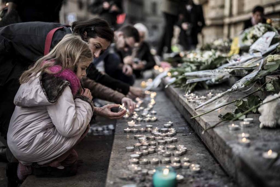 A memorial to victims in Lyon. (AFP/Jeff Pachoud) A memorial to victims in Lyon. (AFP/Jeff Pachoud)