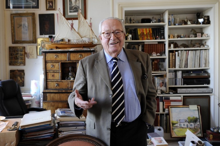 Jean-Marie Le Pen at his home in Saint Cloud near Paris in October 2012 Jean-Marie Le Pen at his home in Saint Cloud near Paris in October 2012