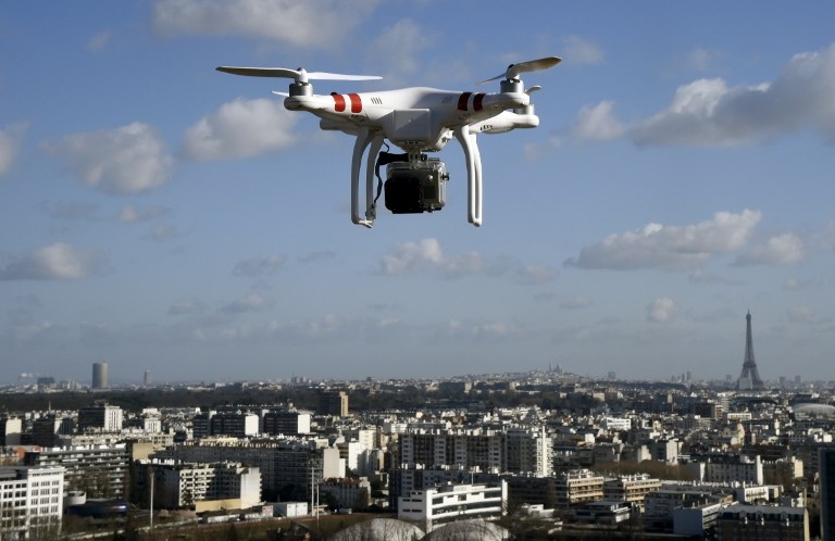 FRANCE-SECURITY-DRONE-MEDIA FRANCE-SECURITY-DRONE-MEDIA
