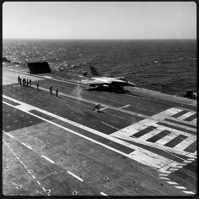 A Rafale fighter jet prepares to take off for a mission over Iraq from the Charles de Gaulle on February 27, 2015 A Rafale fighter jet prepares to take off for a mission over Iraq from the Charles de Gaulle on February 27, 2015