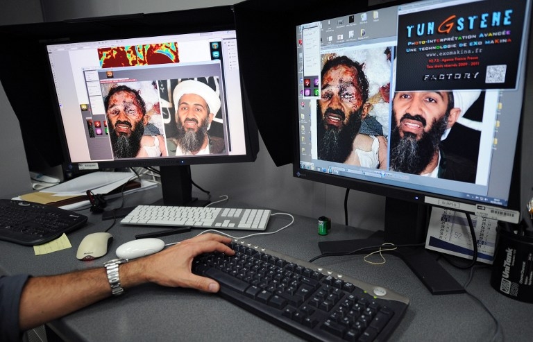 In May 2011, the Tungstene software tool allowed AFP to unmask as a fake an image circulating online and purporting to show Osama bin Laden's dead body In May 2011, the Tungstene software tool allowed AFP to unmask as a fake an image circulating online and purporting to show Osama bin Laden's dead body