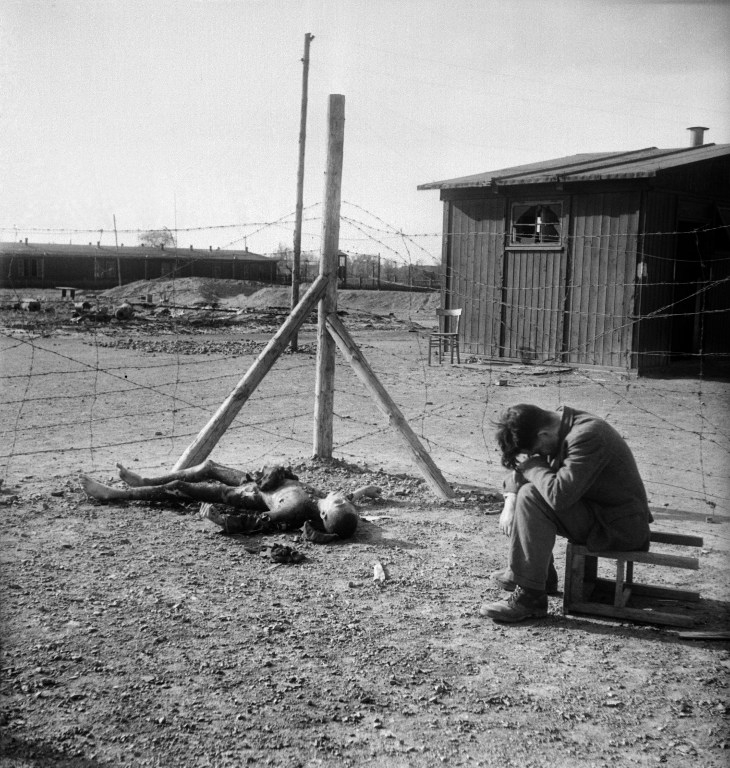The camp of Thekla, where the Germans locked in and burned alive burned hundreds of plane factory workers ahead of the arrival of Allied forces at the end of April 1945 The camp of Thekla, where the Germans locked in and burned alive burned hundreds of plane factory workers ahead of the arrival of Allied forces at the end of April 1945