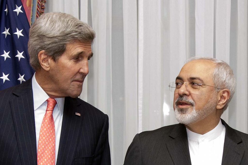 John Kerry and Mohammad Javad Zarif in Lausanne. March 16, 2015. John Kerry and Mohammad Javad Zarif in Lausanne. March 16, 2015.