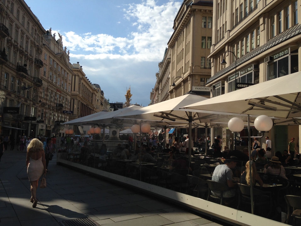 The cafes of Vienna, in July 2015 The cafes of Vienna, in July 2015
