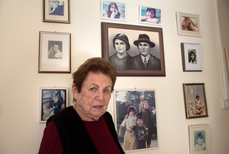 Judith Hershkowitz with a painting of her parents and relatives born in Israel on January 21, 2015 Judith Hershkowitz with a painting of her parents and relatives born in Israel on January 21, 2015