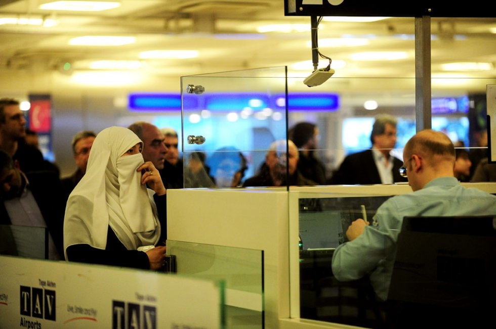 Passport control at Istanbul's Ataturk airport, January, 2015. Passport control at Istanbul's Ataturk airport, January, 2015.