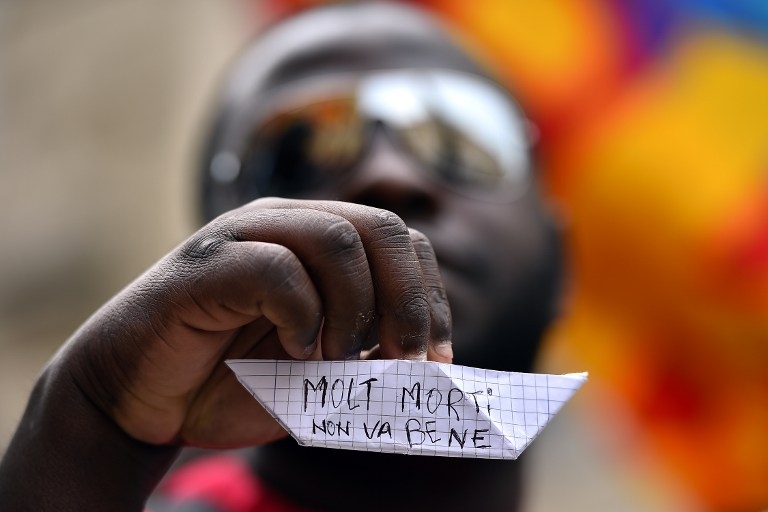 TOPSHOTS-ITALY-IMMIGRATION-REFUGEE-DEMONSTRATION TOPSHOTS-ITALY-IMMIGRATION-REFUGEE-DEMONSTRATION