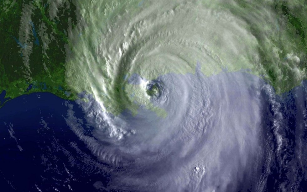 This 29 August, 2005 National Oceanic and Atmospheric Administration (NOAA) satellite image shows Hurricane Katrina as it makes landfall (AFP) This 29 August, 2005 National Oceanic and Atmospheric Administration (NOAA) satellite image shows Hurricane Katrina as it makes landfall (AFP Photo / NOAA)