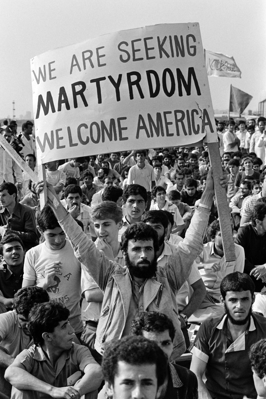 Shiite demonstrators at Beirut airport on June 21, 1985 Shiite demonstrators at Beirut airport on June 21, 1985