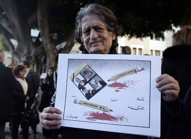 LEBANON-FRANCE-MEDIAS-ATTACKS-CHARLIE HEBDO-DEMO LEBANON-FRANCE-MEDIAS-ATTACKS-CHARLIE HEBDO-DEMO