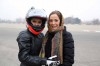 Behnaz Shafiei with race car driver Laleh Seddigh, Iran. (AFP/Atta Kenare) Behnaz Shafiei with race car driver Laleh Seddigh, Iran. (AFP/Atta Kenare)