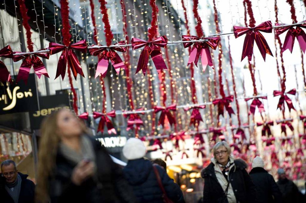 Christmas decorations color up Stockholm, November, 2010. Christmas decorations color up Stockholm, November, 2010.