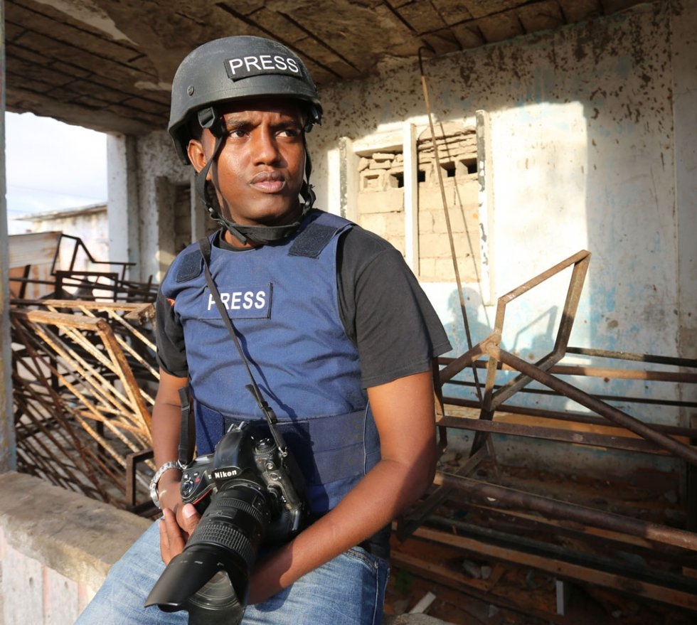 AFP photographer Mohamed Abdiwahab, in Mogadishu AFP photographer Mohamed Abdiwahab, in Mogadishu