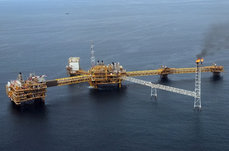 A Total oil platform at Amenem, offshore from Port Harcourt in the Niger Delta, in April 2009 A Total oil platform at Amenem, offshore from Port Harcourt in the Niger Delta, in April 2009