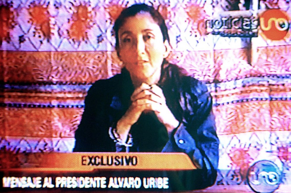 TV grab of the Colombian former presidential candidate Ingrid Betancourt, aired on August 30, 2003 in Bogota. Betancourt was kidnapped by Colombia's FARC rebels in February 23, 2002 TV grab of the Colombian former presidential candidate Ingrid Betancourt, aired on August 30, 2003 in Bogota. Betancourt was kidnapped by Colombia's FARC rebels in February 23, 2002