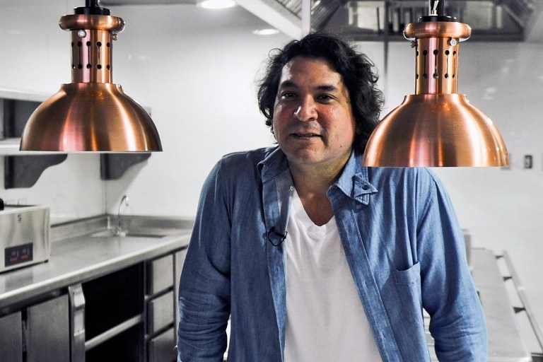 Peruvian chef Gaston Acurio, in a kitchen in Lima on February 12, 2014 Peruvian chef Gaston Acurio, in a kitchen in Lima on February 12, 2014