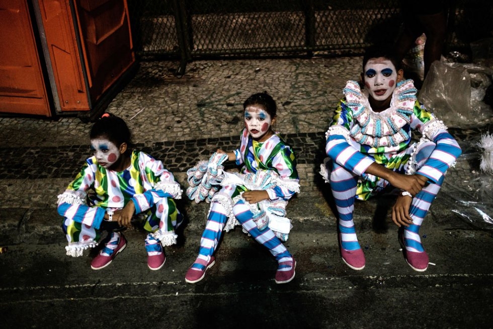 Waiting to take part in Rio Carnival. Waiting to take part in Rio Carnival.