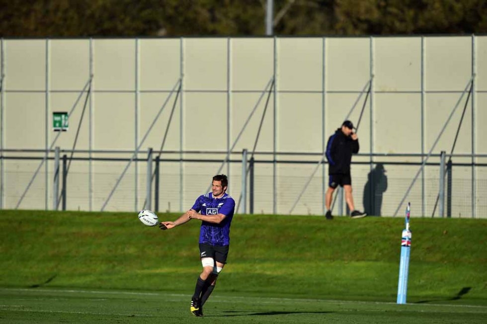 All Blacks captain Richie McCaw in training. All Blacks captain Richie McCaw in training.
